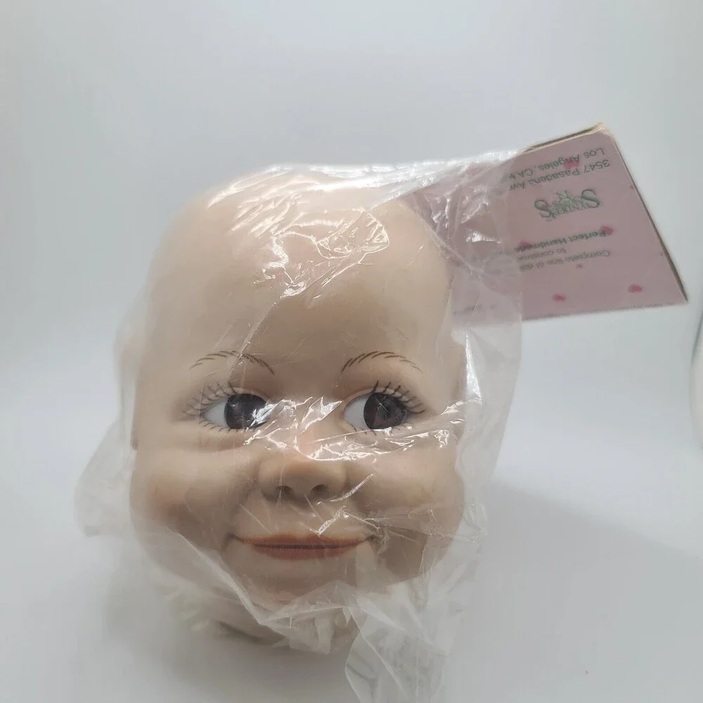 1990 Doll Head #31005 Brown Eyes Syndee’s Crafts Gabby Original Packaging